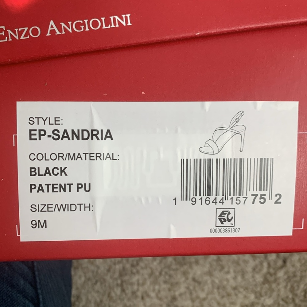 New in box and unworn Enzo Angiolini black patent size 9 heels. - Picture 5 of 5